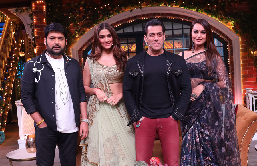 Dabbang Salman Khan on the sets of The Kapil Sharma Show