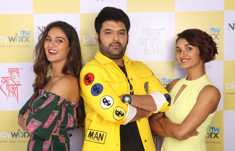 Kapil Sharma, Mouni Roy & Terence Lewis shoot for Break A Leg Season 2