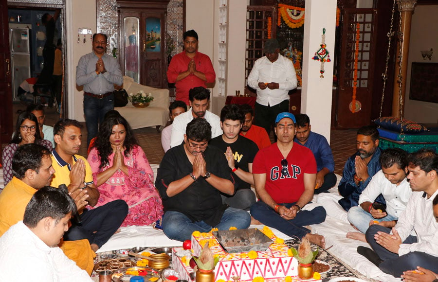 Havan on the sets of Rajan Shahi's  Anupamaa