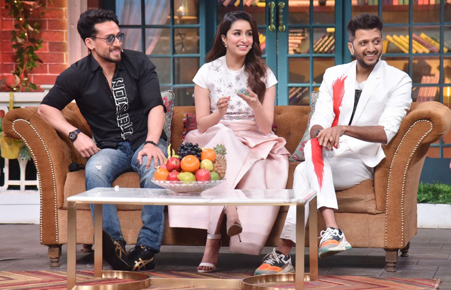 Baaghi 3 team on the sets of The Kapil Sharma Show