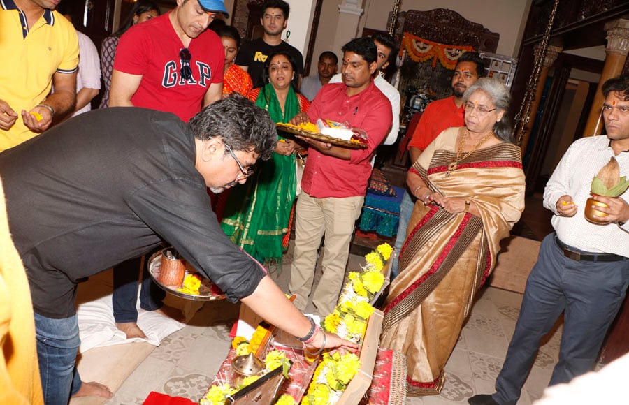 Havan on the sets of Rajan Shahi's  Anupamaa