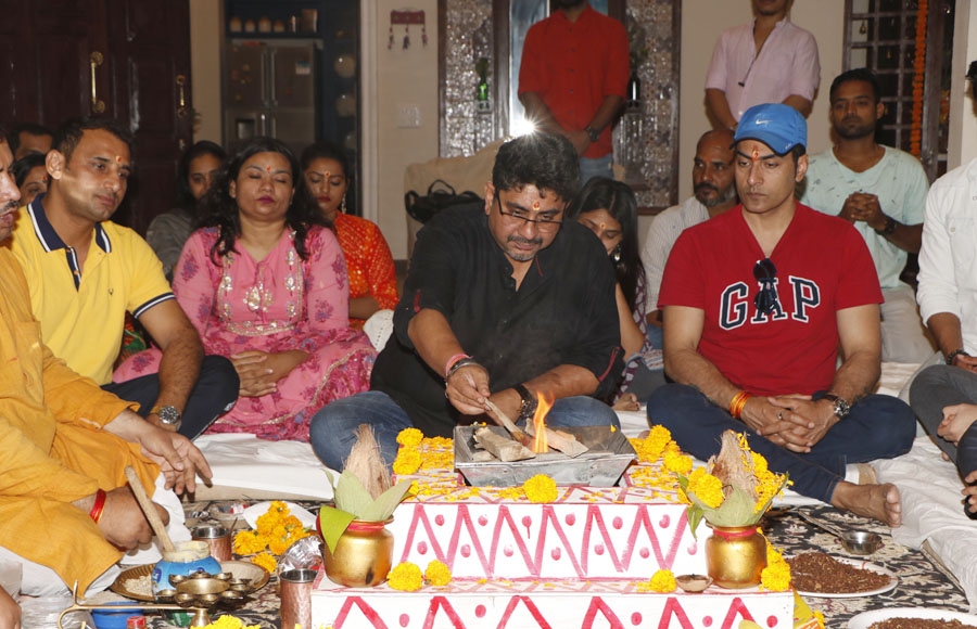 Havan on the sets of Rajan Shahi's  Anupamaa