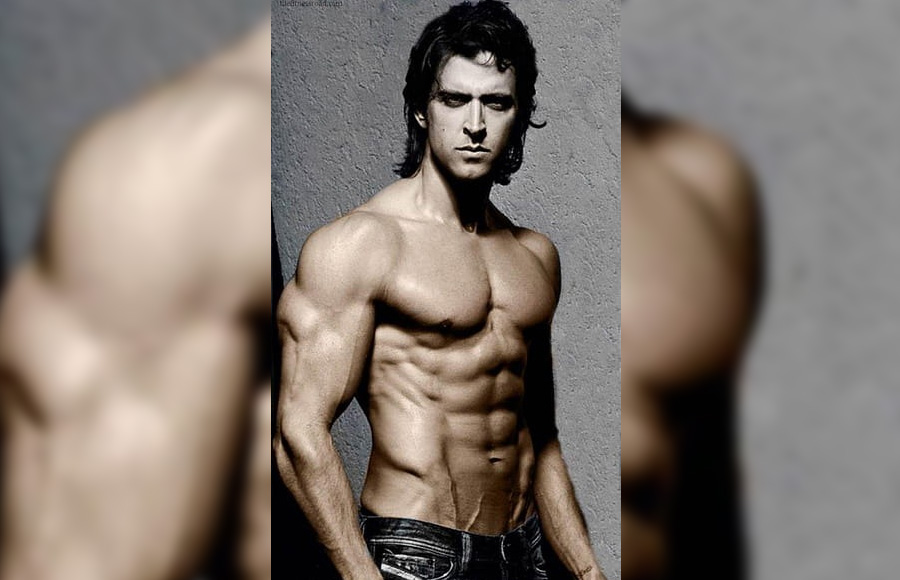 Check out the hot looks of Hrithik Roshana as he poses shirt - less pictures 