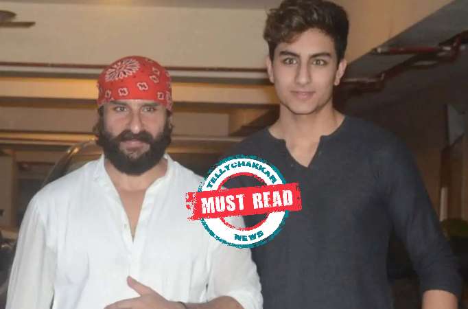 Saif Ali Khan and Ibrahim Khan