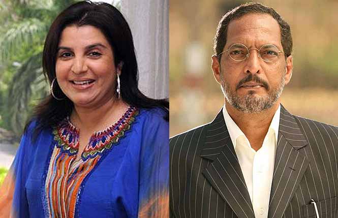 Farah Khan and Nana Patekar