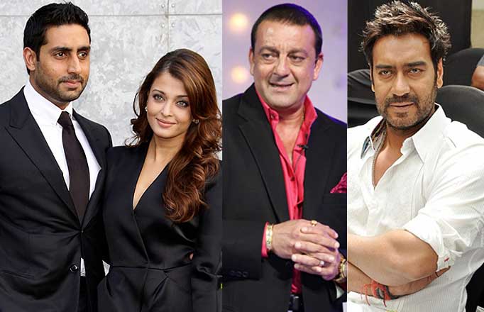 Abhishek - Aishwarya, Sanjay Dutt and Ajay Devgn