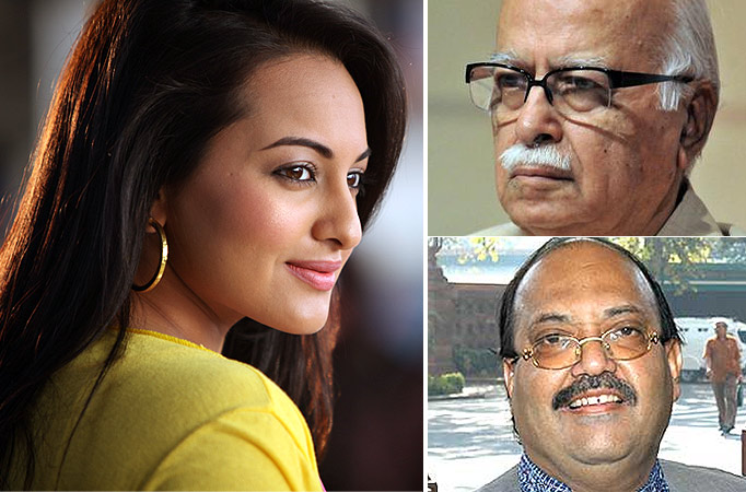 Sonakshi Sinha, L K Advani, Amar Singh