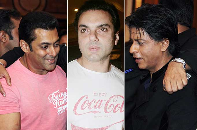 Salman Khan, Sohail Khan and Shah Rukh Khan