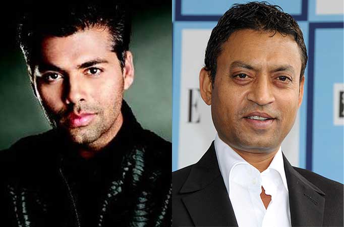 Karan Johar and Irrfan Khan