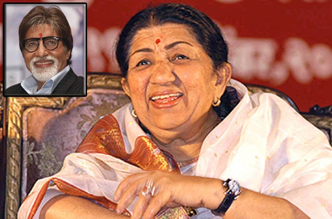 Lata Mangeshkar and Amitabh Bachchan