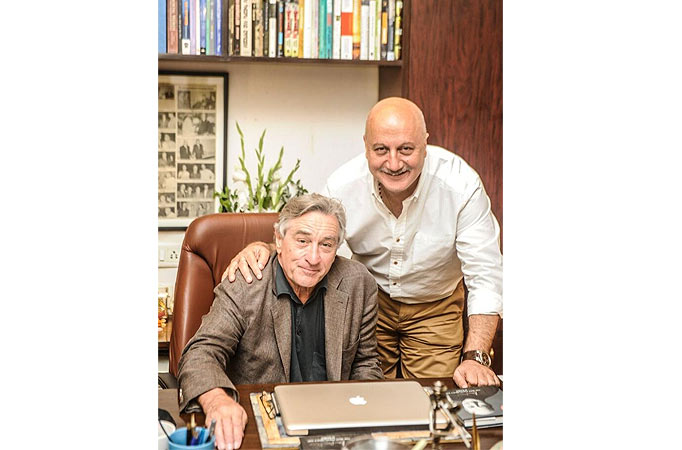 Anupa Kher with Robert de Niro