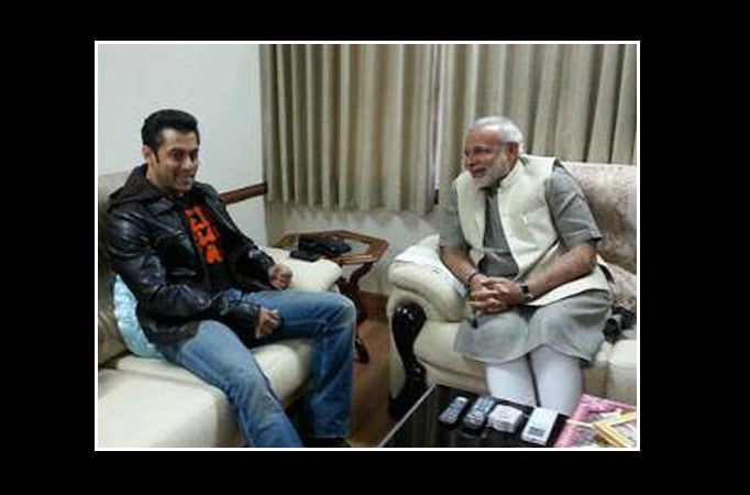 Salman Khan with Narendra Modi