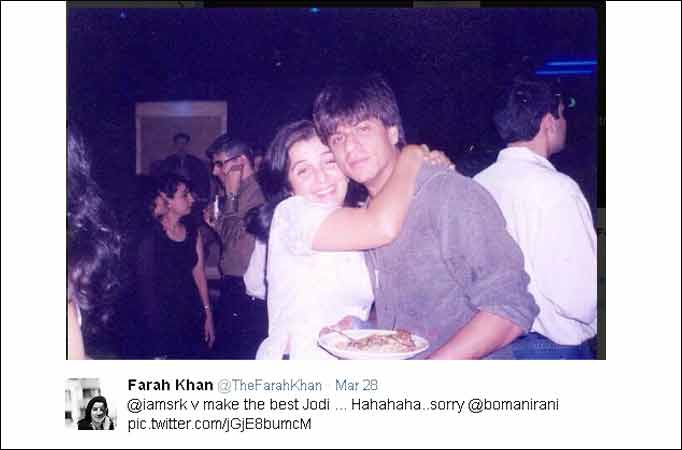 Farah Khan and Shah Rukh Khan