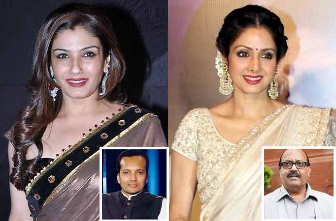 Raveena Tandon and Sridevi lend their support to politicians Naveen Jindal and Amar Singh respectively