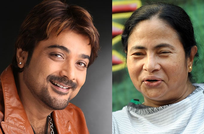 Prosenjit Chatterjee and Mamata Banerjee