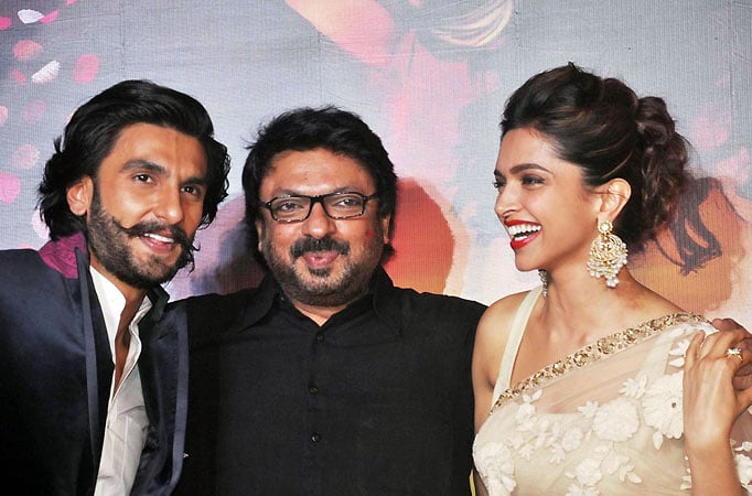 Ranveer Singh, Sanjay Leela Bhansali and Deepika Padukone