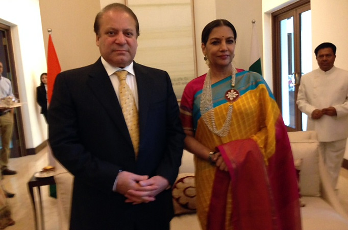 Shabana Azmi met the Prime Minister of Pakistan Nawaz Sharif