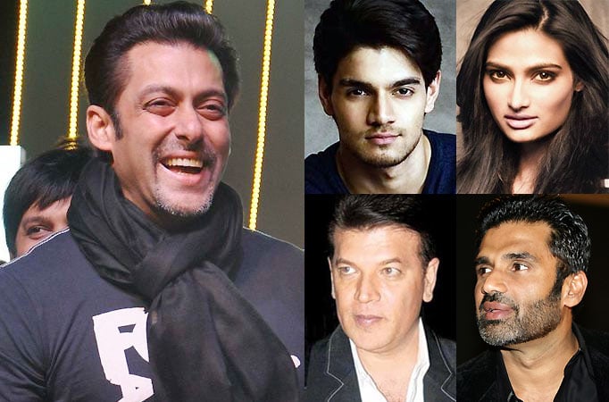 Salman Khan watches Hero with Sooraj & Aathiya