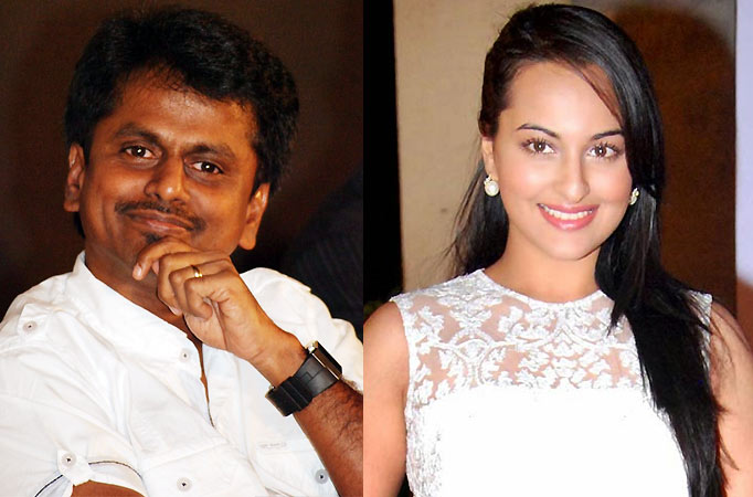 director A R Murugadoss and Sonakshi Sinha