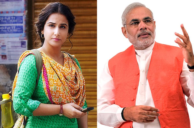 Vidya Balan and Narendra Modi