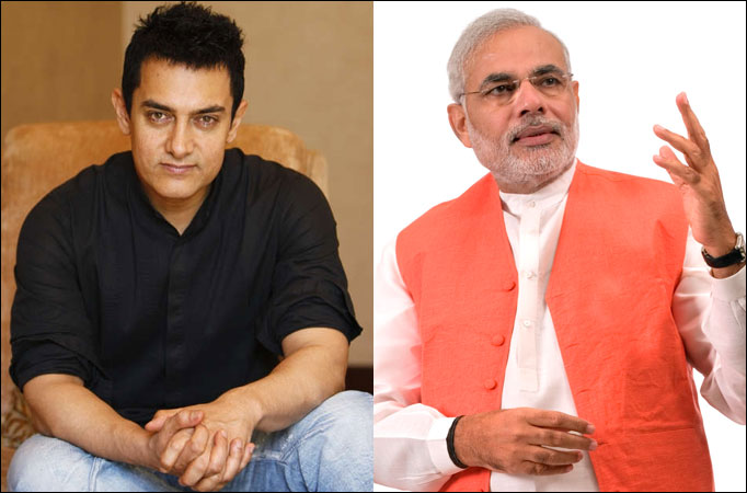 Aamir Khan and Narendra Modi