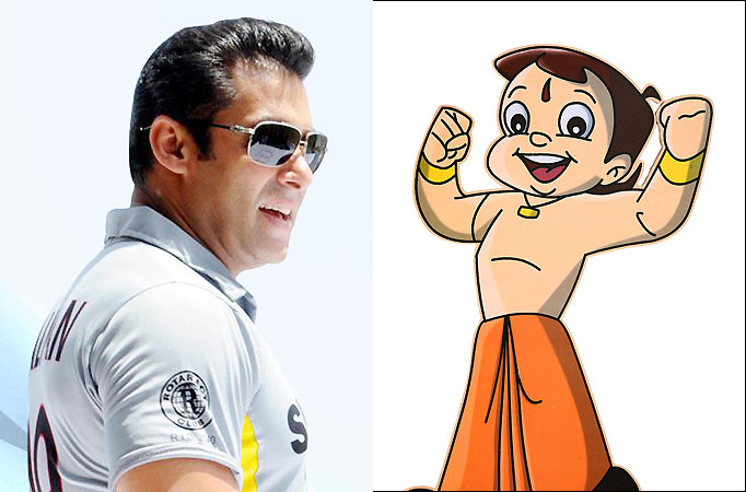 Salman Khan and Chhota Bheem 