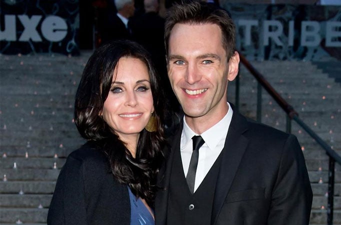 Courteney Cox and Irish songwriter Johnny McDaid