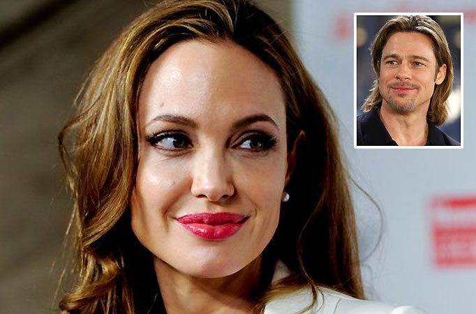 Actors Angelina Jolie and Brad Pitt