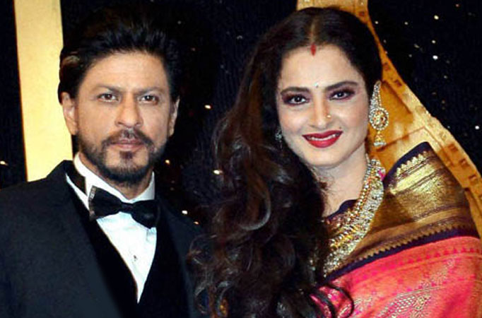 Shah Rukh Khan and Rekha