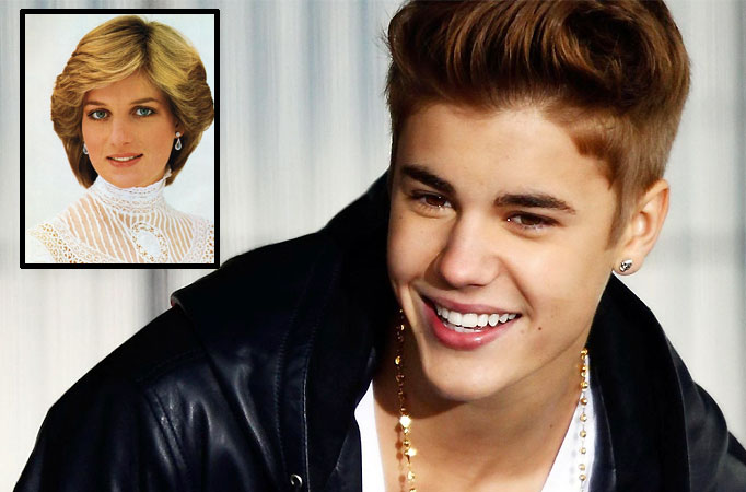 Bieber compares himself to Princess Diana