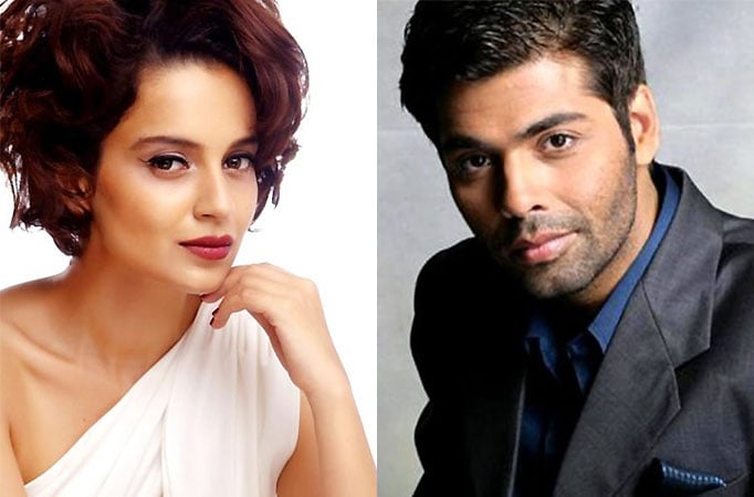  Kangana Ranaut and Karan Johar