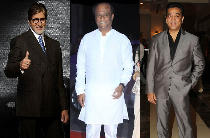 Amitabh Bachchan, Rajinikanth, Kamal Haasan