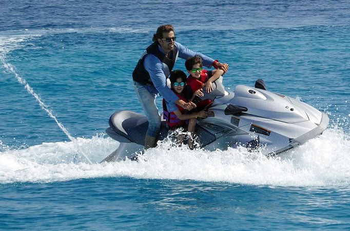 Hrithik Roshan with his kids