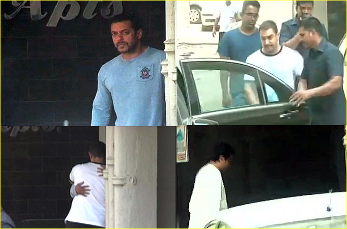 Raj Thackeray, Aamir, Nitesh Rane visit Salman 