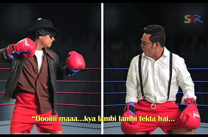 Comical video takes dig at SRK, Salman's rivalry 