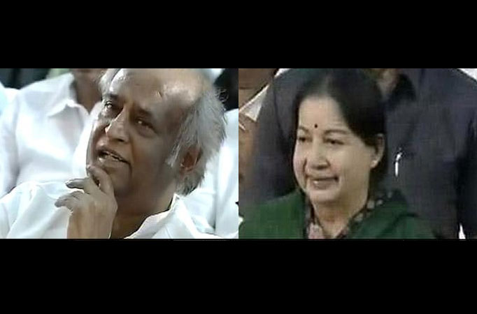 Rajinikanth attends Jayalalithaa's swearing-in ceremony