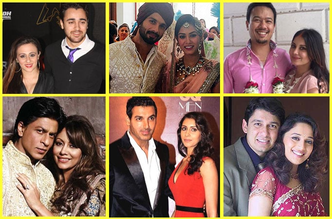 Bollywood actors with not so famous wives 