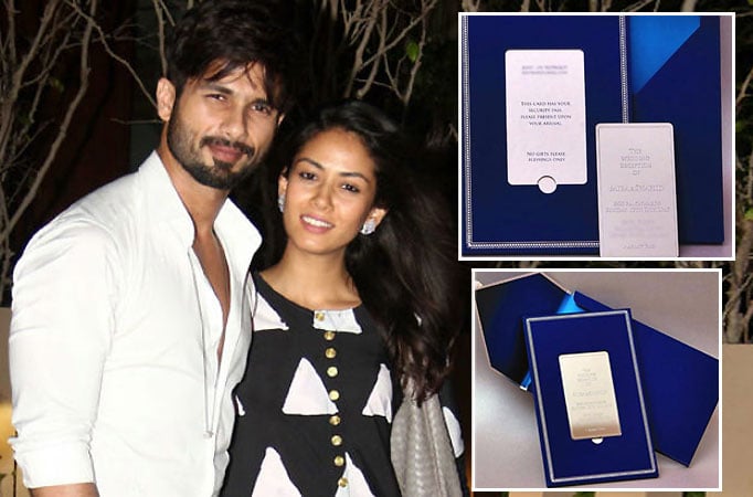 LEAKED: Shahid-Mira's Mumbai reception invite