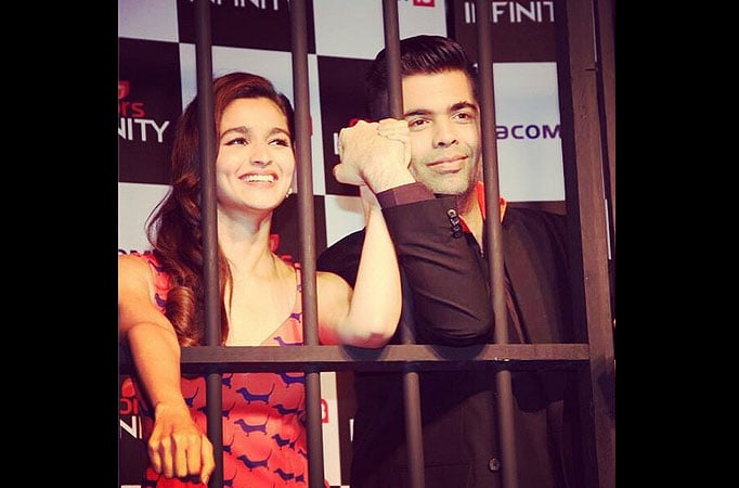 Karan Johar and Alia Bhatt