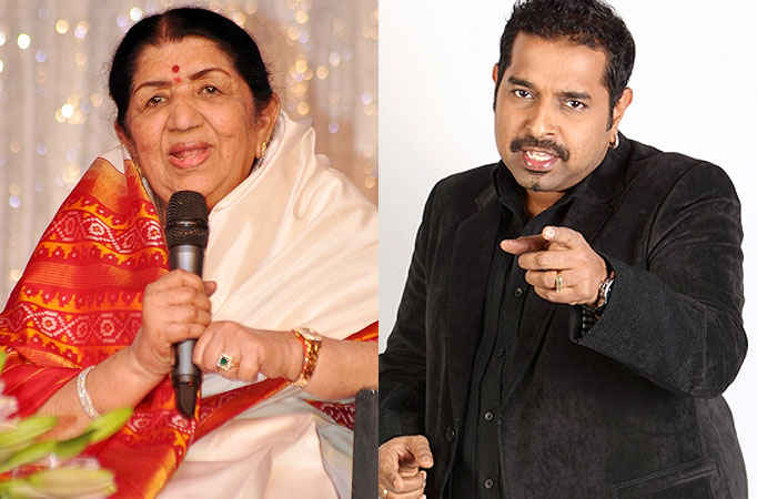 Lata Mangeshkar and Shankar Mahadevan