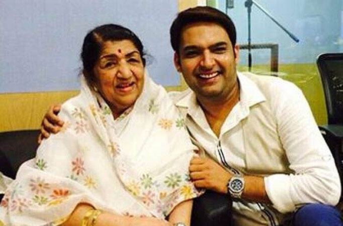 Lata Mangeshkar and Kapil Sharma