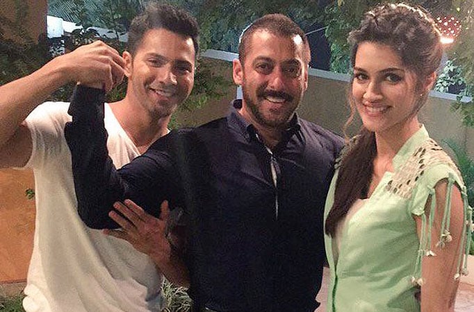 Varun Dhawan, Salman Khan and Kriti Sanon