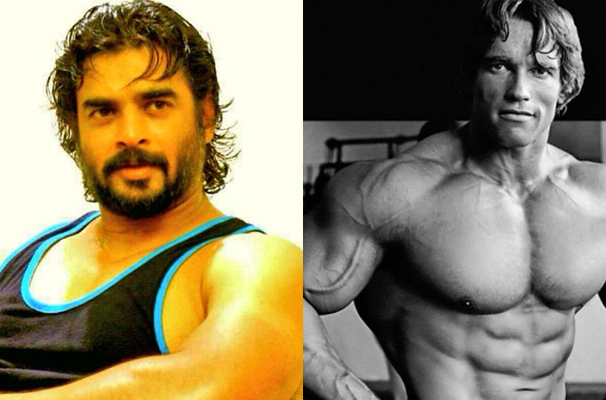 R. Madhavan and Arnold Schwarzenegger 