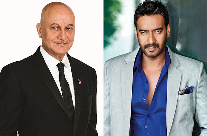 Anupam Kher and Ajay Devgn 