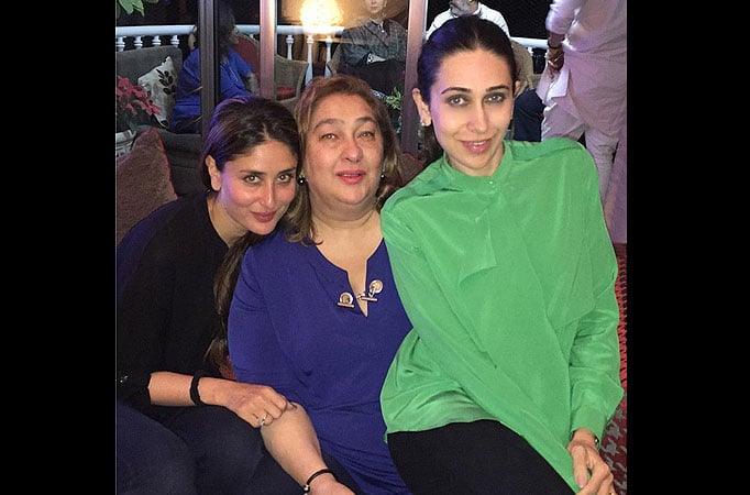 Kareena, Karisma with mother Babita