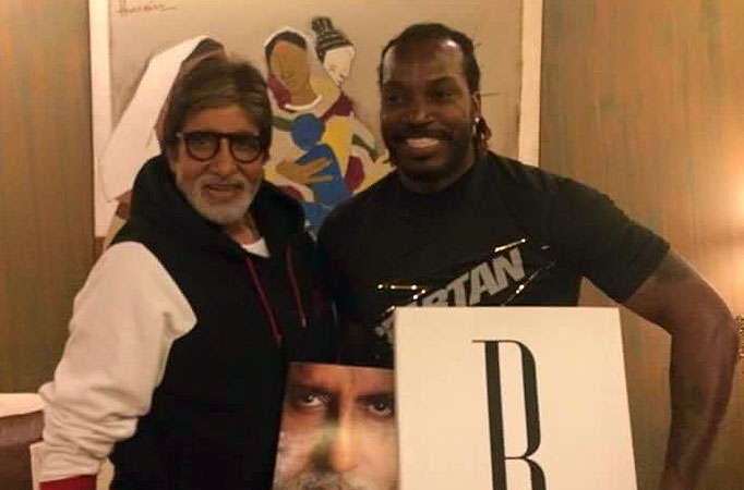 Amitabh Bachchan and Chris Gayle