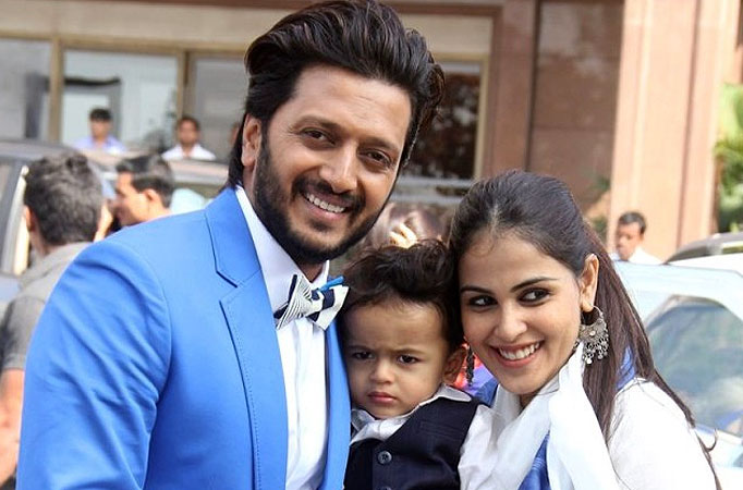 Riteish Deshmukh and family