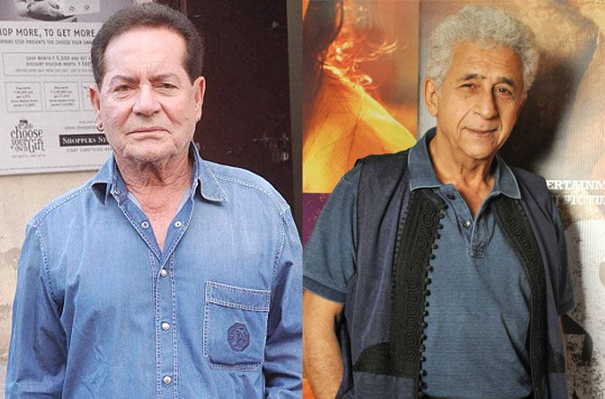 Salim Khan and Naseeruddin Shah