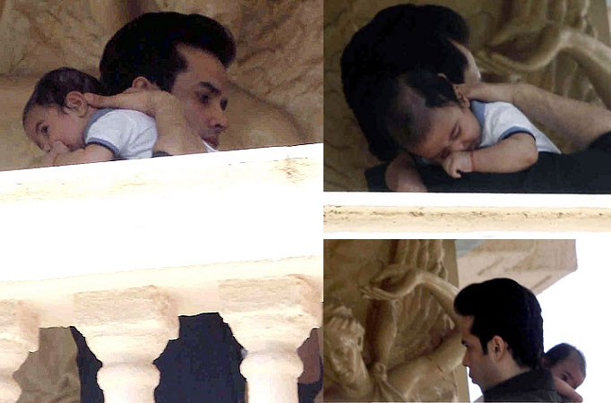 Tusshar Kapoor with son Laksshya