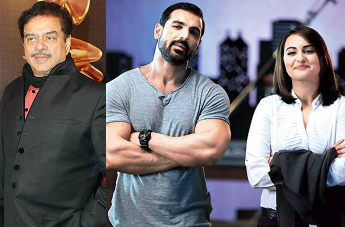 Shatrughan Sinha, John Abraham and Sonakshi Sinha